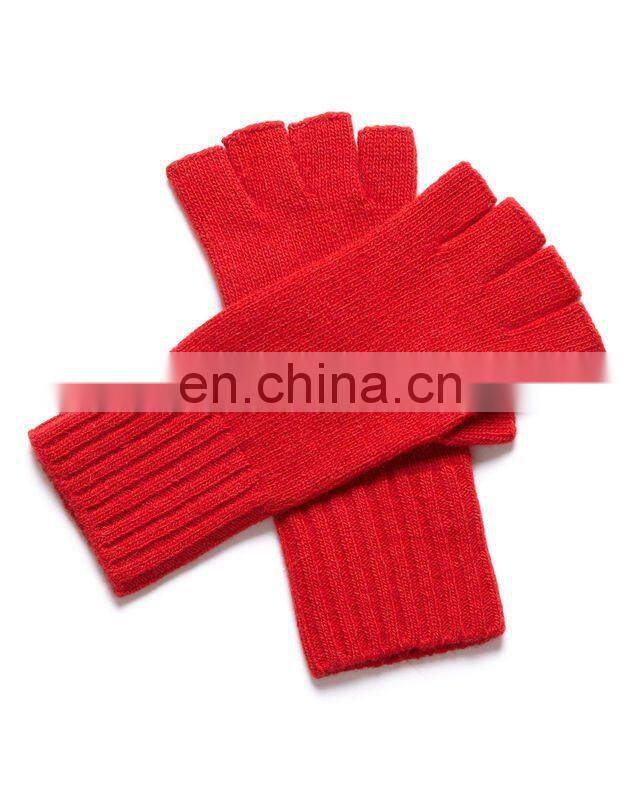 fashional design hot popular sell well knit acrylic mitten