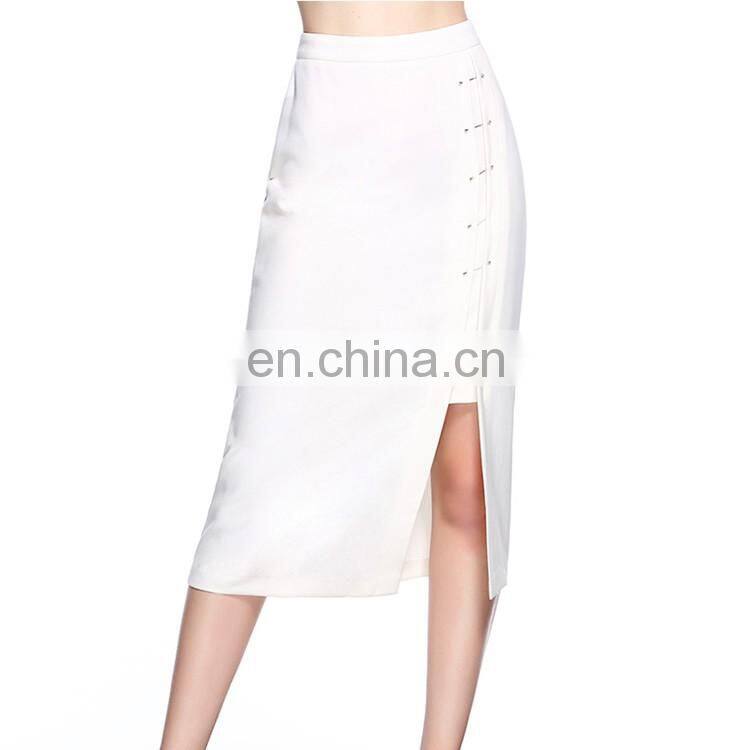 Custom Women Latest High Split Long Pencil Skirt Design