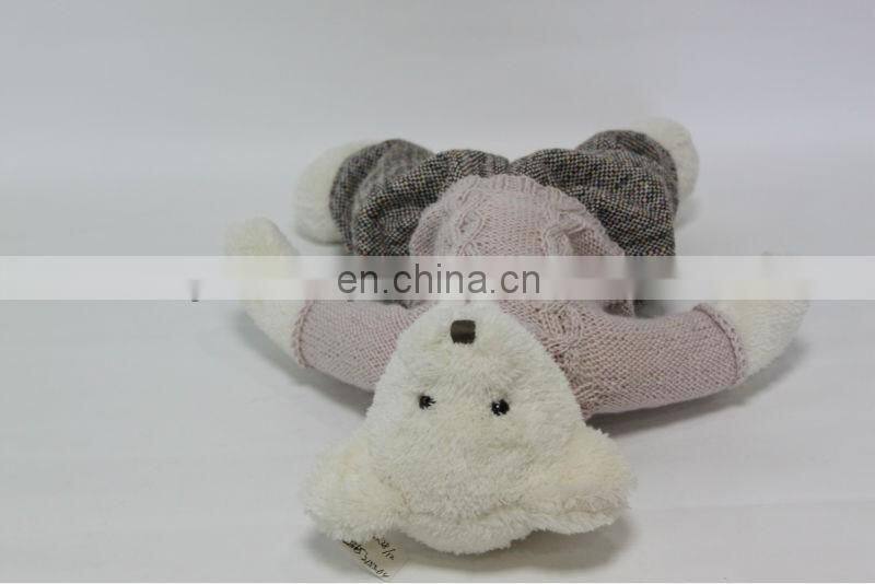 Baby Plush Toys With Cloth Dress Sweaters Plush Doll