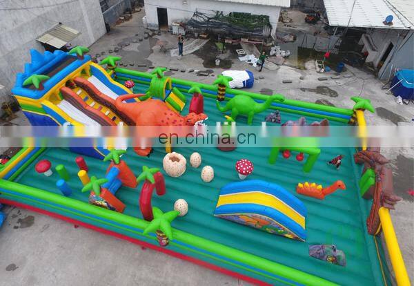 Dinosaur theme import from china inflatable amusement park games for sale