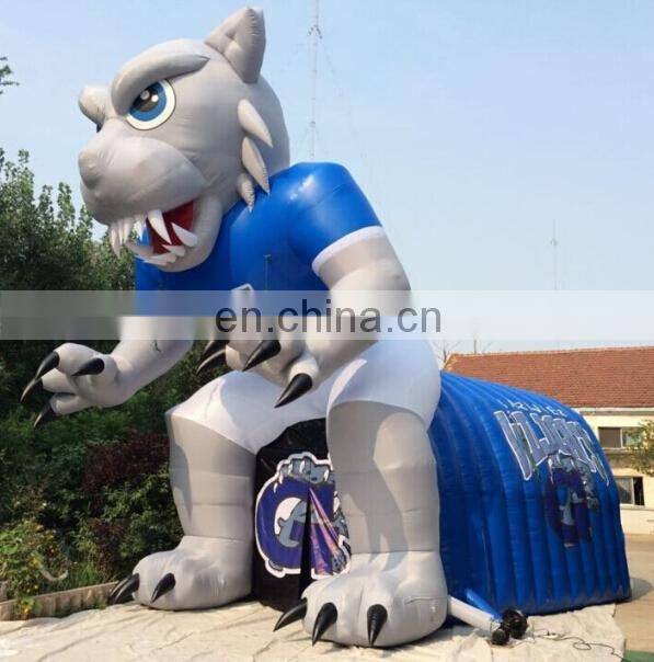 Inflatable Animal Tunnel, Inflatable Tiger-head Tunnel Games for sale