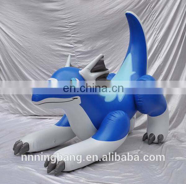 Ningbang hot sale giant inflatable zenith dragon blue color,pvc inflatable toy