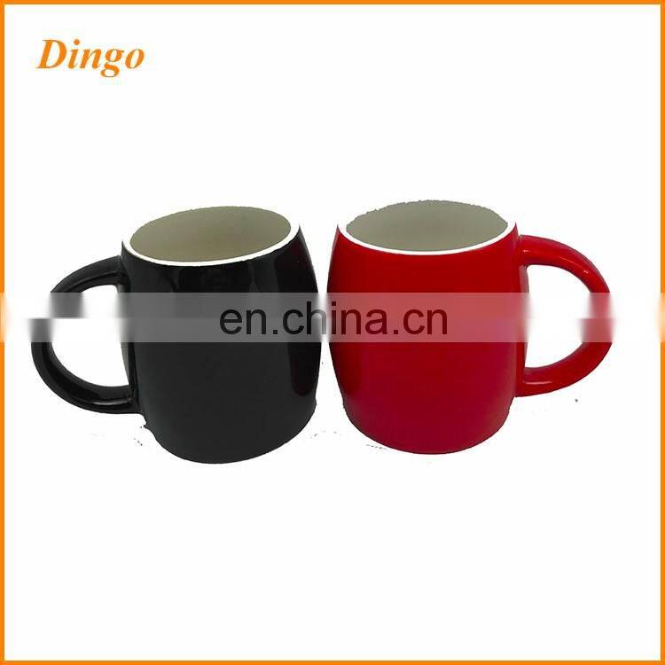 Best selling high quality custom round printed colorful ceramic coffee mugs white porcelain mugs