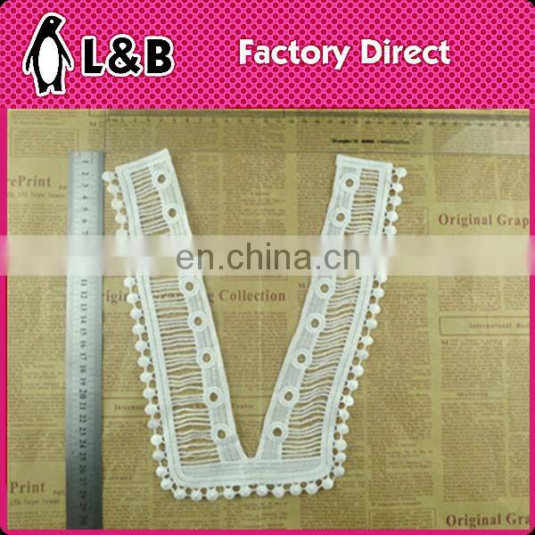 New Design Milk Silk Collar Embroidered Neckline Fringe Decorative Collar For Garment