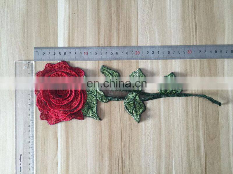 wholesale fashion 3D flower embroidery patch for clothes