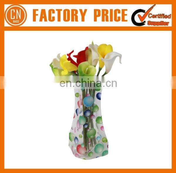 Fashion Foldable PVC Plastic Collapsible Flower Vase