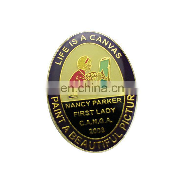 high quality cheap wholesale die struck custom horse soft enamel metal pin