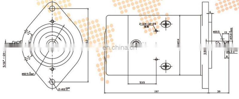 Electric High Torque 12V DC Motor Winch 1.7KW