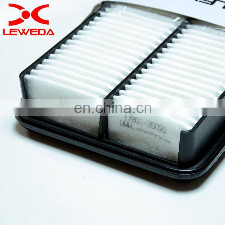 Cheap filter element engine air filter 17801-35020 for Japanese car spare parts