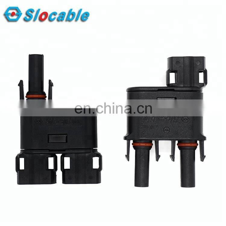 Slocable PV Socket and Plug Solar T Y Branch 2in1 Connector