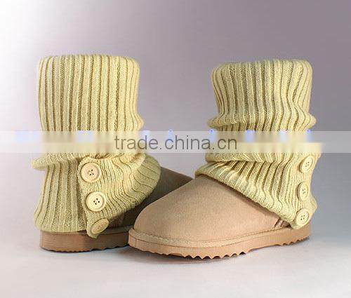 Knit boots collar snow boots for women used boots for sale