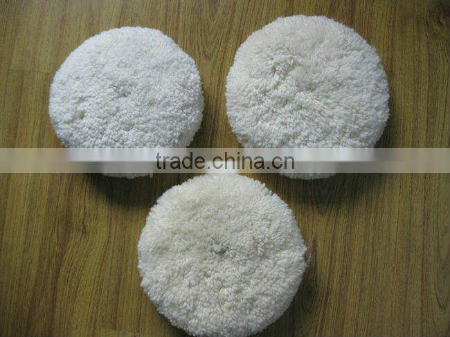 Genuine Sheepskin wool car buffing pad