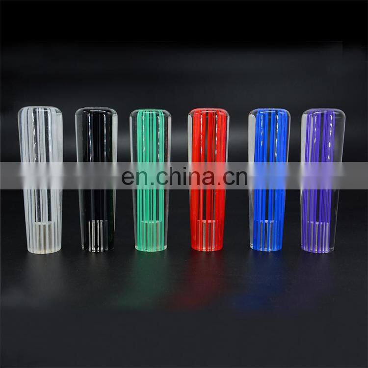 Auto dildo crystal LED multicolor light with lengthened frosted throttle variable speed anti-slip universal shift head