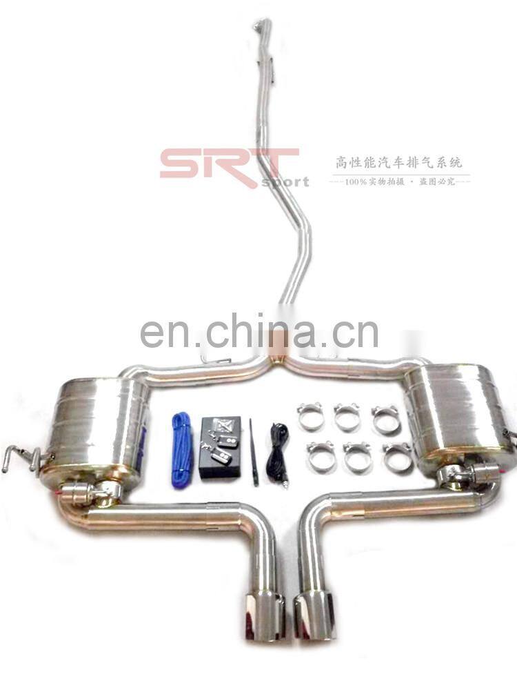 powerful exhaust for honda civic middle out air catback with quad double tip