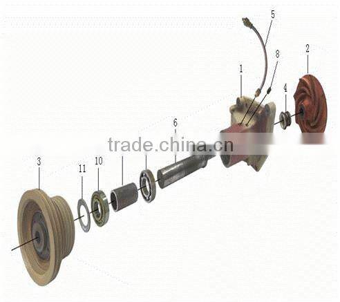 Diesel engine WD615 auto parts water pump