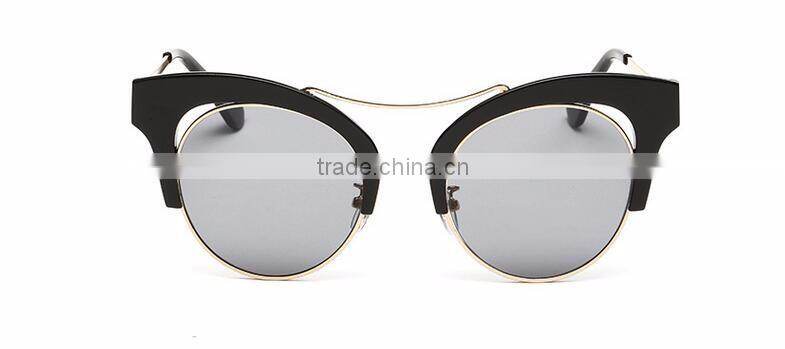 wood private label OEM custom cat eye style fashion ladies sunglasses