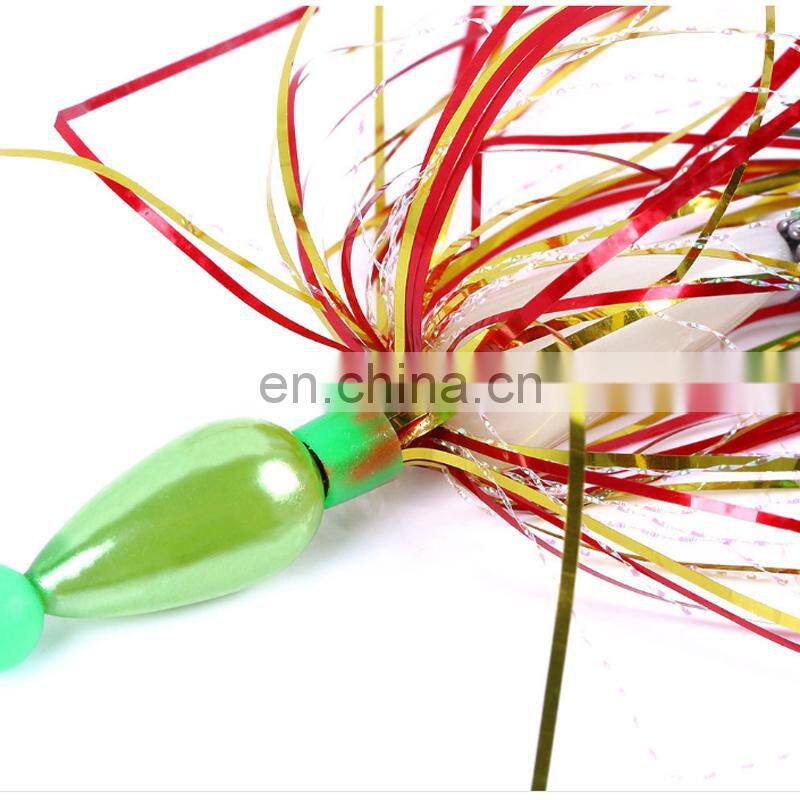 2pcs / box 10cm 8.7g fishing lures pesca Luminous Hard Squid Jig Hooks with Soft Skirts