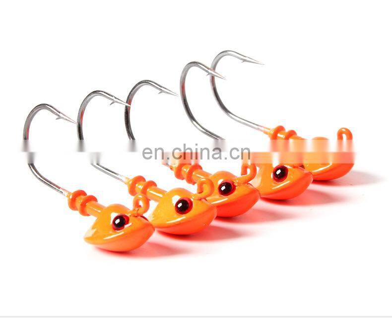 Company supply OEM Sinking fishing jig head hook
