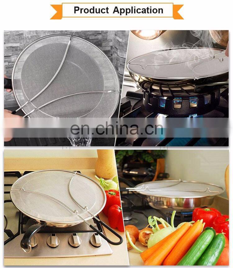 Stainless Steel Fry Pan Splatter Screen Guard