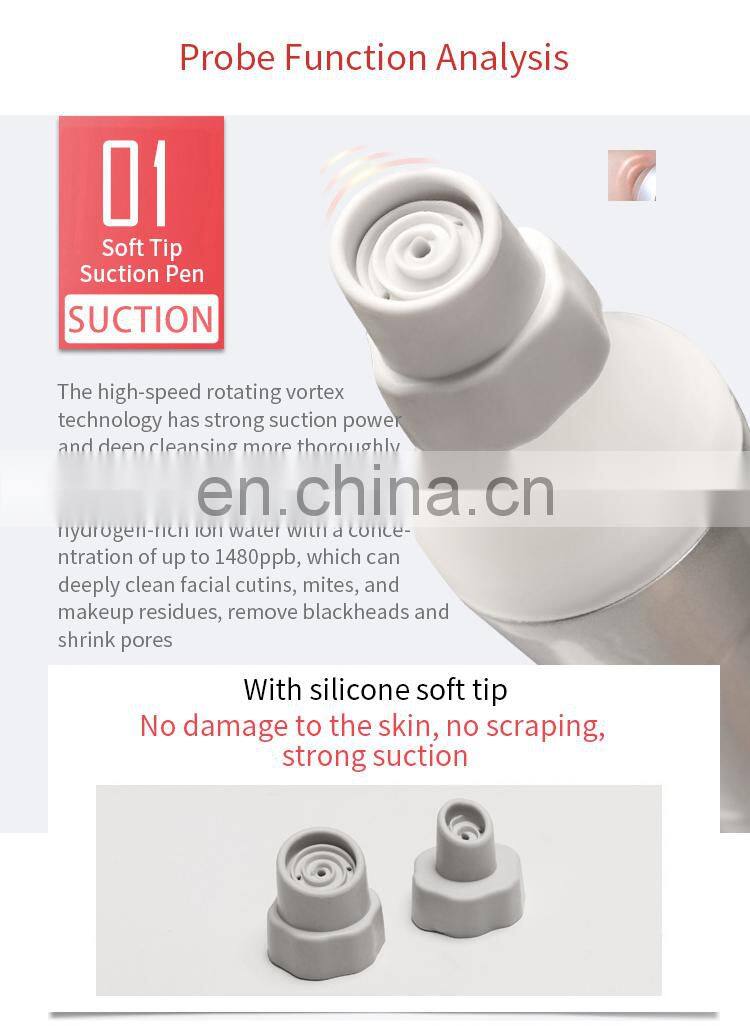 9 IN 1 Hydrogen Oxygen Jet Small Bubble Instrument Facial Cleansing Hydration Face Lift Activate Collagen Skin Care Machine