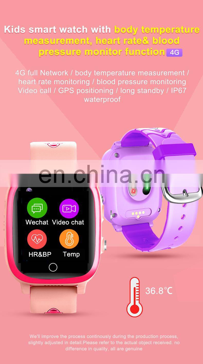 OEM multi language wearable accessories temperature smart watch gps wifi kids smart bracelet