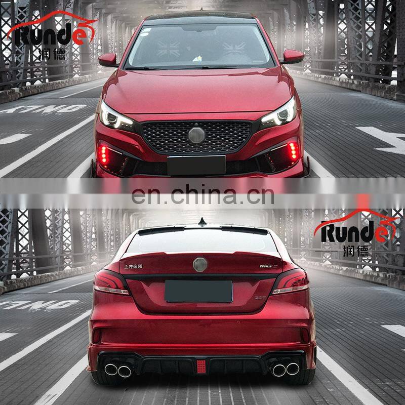 Runde Car Modification Excellent ABS Material MG6 Front Bumper Lip Side Skirt Spoiler Suitable For New Morris Garages 6 Body Kit