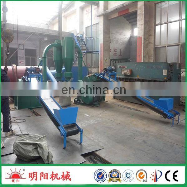 Hammer mill for wood and straw with cyclone