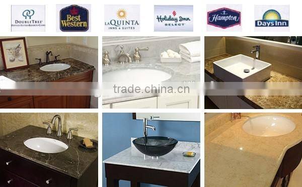 Popular Polishing Hotel Modern Design Bathroom Marble Vanity