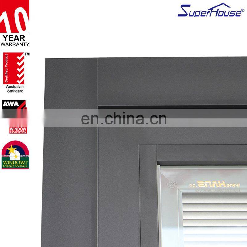 Superhouse Australia&USA standard aluminum bifolding door with blind roller shutter