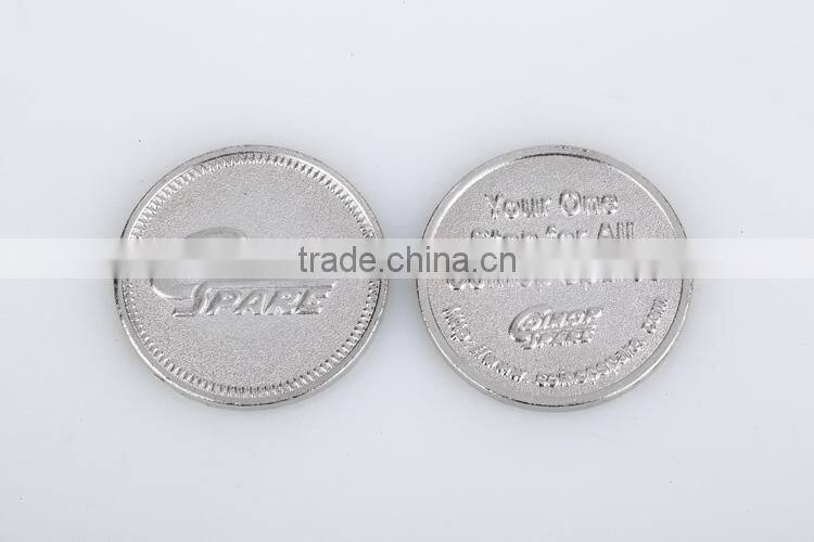 China good supplier promotional video arcade embossed token