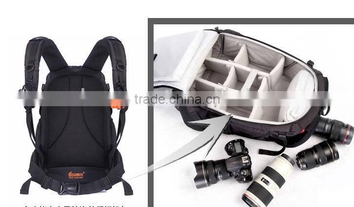 anti-theft durable fashion polyester camera backpack