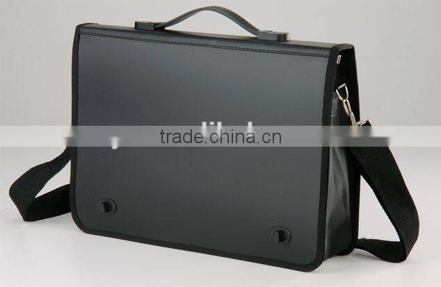 Mens leather executive briefcase with handle