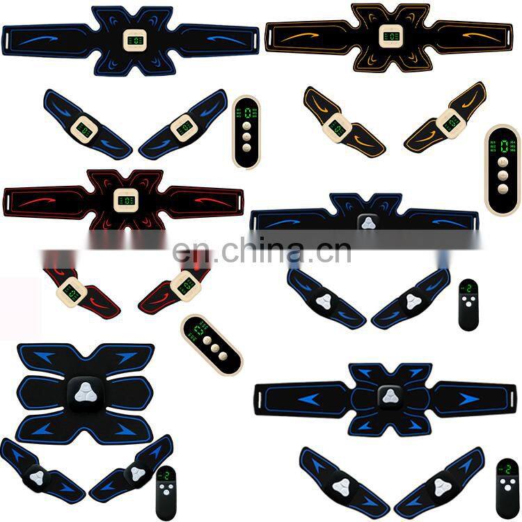 ABS Abdominal Muscle Trainer EMS Stimulator Toning Belt Smart Fit Training Set