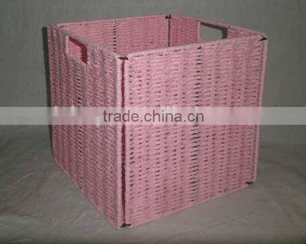 collapsible foldable paper rope basket