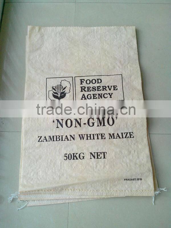 Grey 50kg pp woven flour/rice/grain bag sack for sale