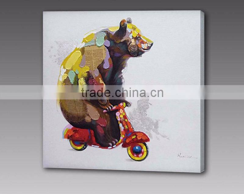Heavy Texture Abstract bear Oil Painting