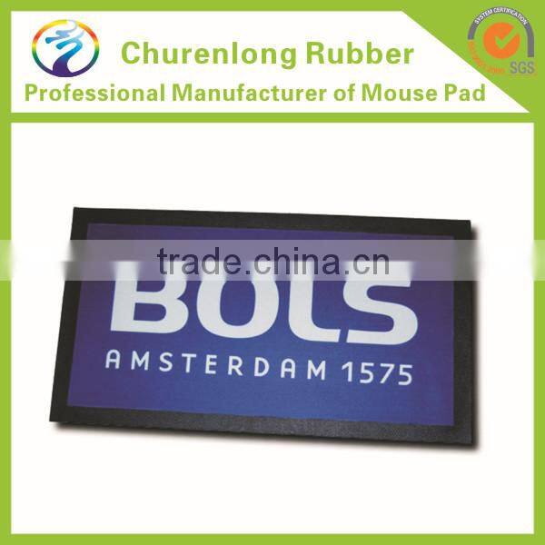 China Alibaba Goldenl Supplier custom non-woven fabric nitrile rubber beer bar mat