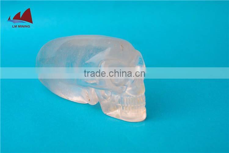 Interesting Natural Quartz Crystal Skull for Decoration