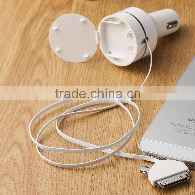 usb car charger 2 port QC 3.0 2000mA/12v car battery charger