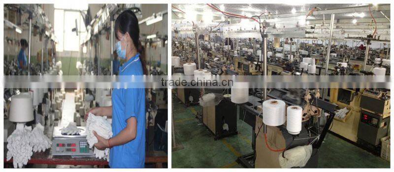 Nylon liner pu coated safety glove