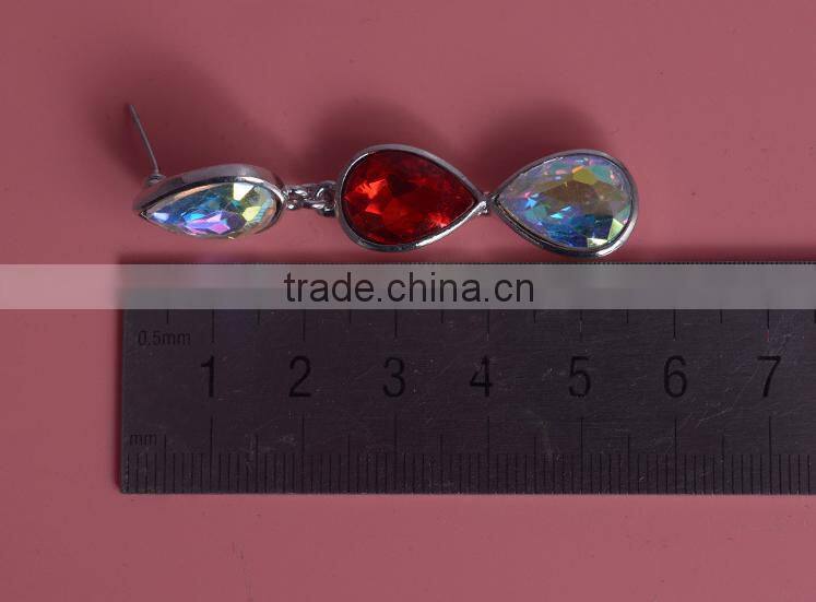 Bridal Phoenix Necklace and Earring Fashion Colorful Crystal Jewelry Set