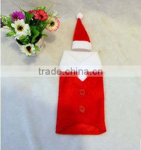 Happy exquisite santa costume shaped bottle cover