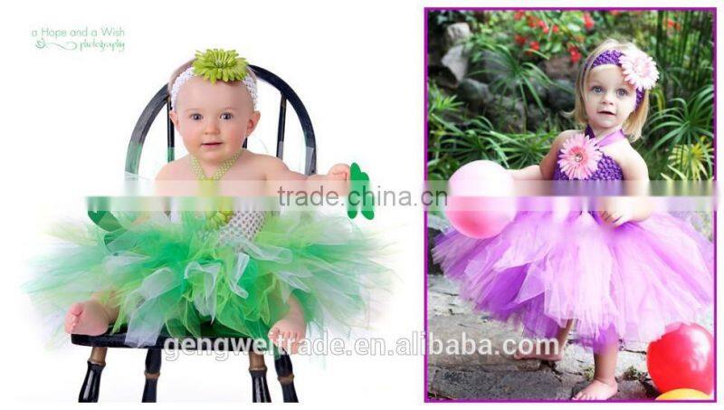 2015 Infant Baby Girls Tutu Dress Cute Baby Birthday Party Dress European Festival Girl Dress
