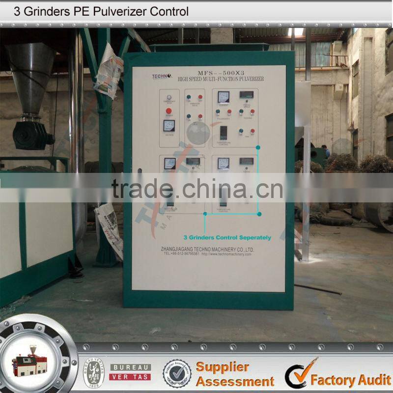 Three Disks PE Rotomolding Plastic Pulverizer