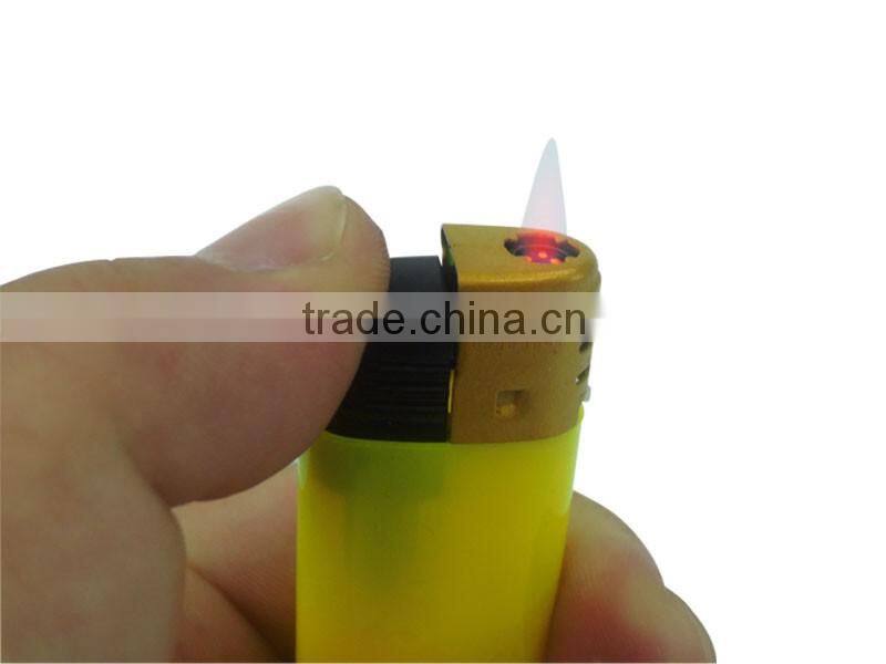 transparent color oil charge electronic windproof cigar lighter