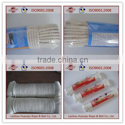 twisted cotton clothesline& cotton rope for sale