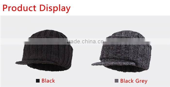Male fashion custom free knit pattern for hat earflaps on sale