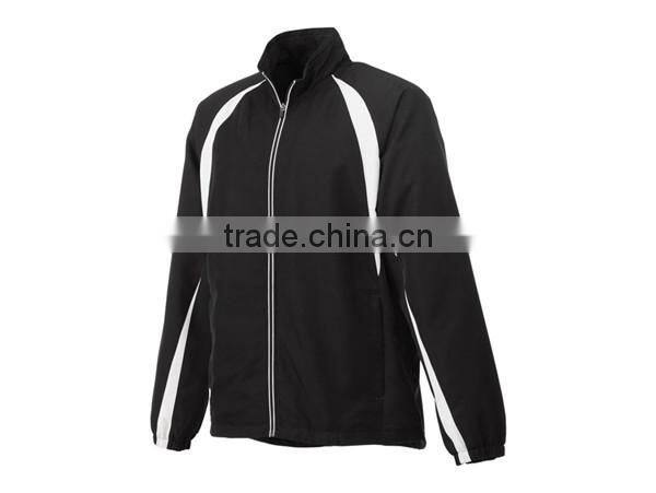 black white outdoor zip winter jacket