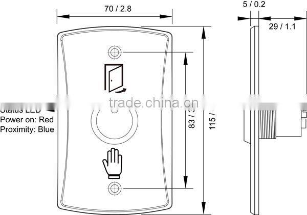 Infrared Sensor Switch Door Release Exit Button