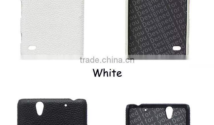 2016 Trending Products Fitness Crystal Handphone Cover Flip Case Cover For Sony Xperia C4 Case,Blank Sublimation Leather Case